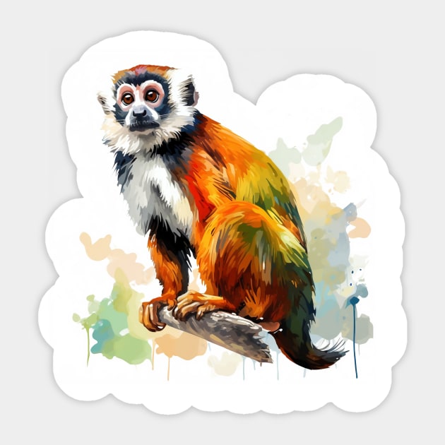 Squirrel Monkey Sticker by zooleisurelife